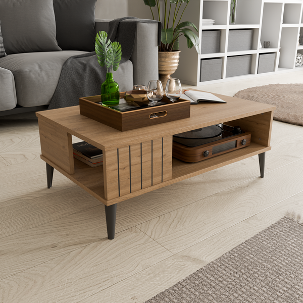 Masuta de cafea HubRom 100 cm x 60 cm x 40 cm, Lemn