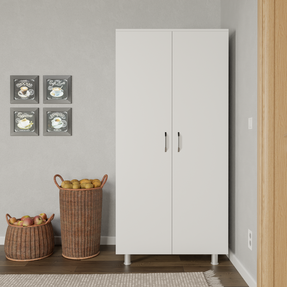 Dulap/Raf Bucatarie Hubrom, 190x90x37 cm, Alb