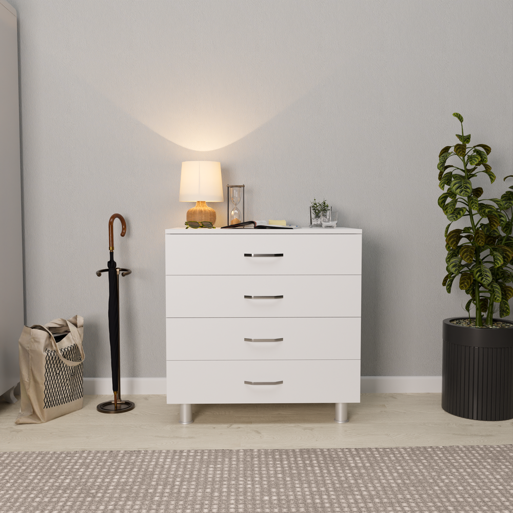 Comoda HubRom, ROZBO3 90x80x48 cm Alb