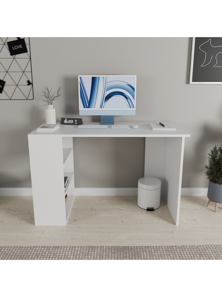 Birou Hubrom, 75x120x60 cm, Alb