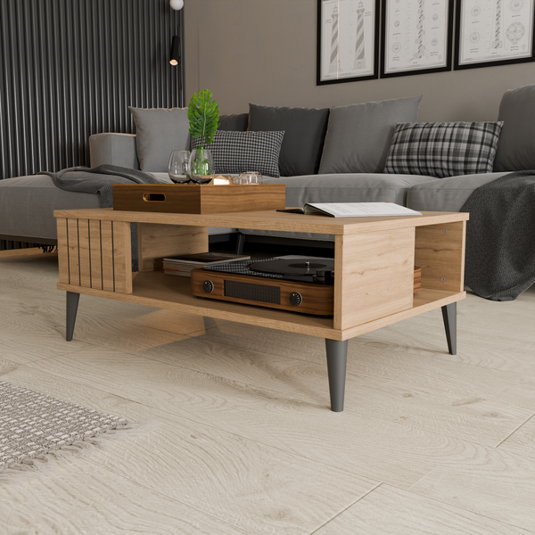 Masuta de cafea HubRom 100 cm x 60 cm x 40 cm, Lemn