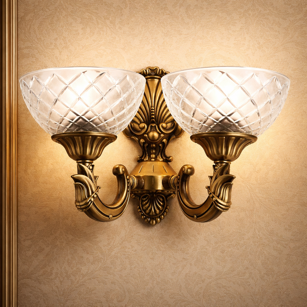 Aplica HubRom, YENI LOST 5102-3040-52 40x40xHmax25 cm 2xE27-60W Antiq