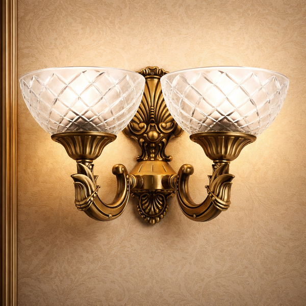 Aplica HubRom, YENI LOST 5102-3040-52 40x40xHmax25 cm 2xE27-60W Antiq