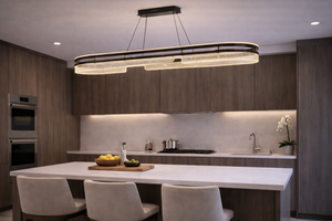 Lustra Led HubRom, NEPTUN Fume 5410-6126-82 100x35xHmax100 cm Lumina Calda,Rece,Neutra