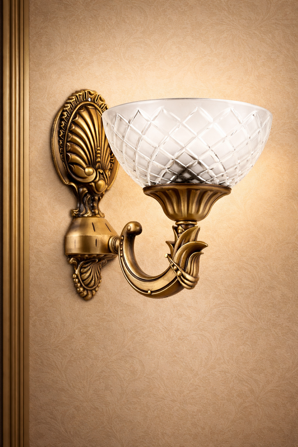 Aplica HubRom, YENI LOST 5101-3040-52 25x25xHmax25 cm 1xE27-60W Antiq