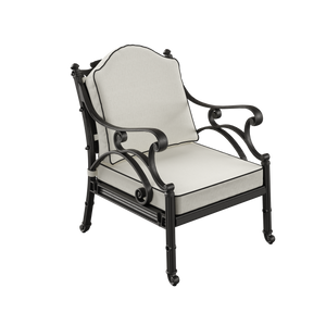 Set Gradina/Terasa HubRom, BODRUM Masa 122x82x53 cm, Canapea 121x60, 2 Fotolii 60x60 cm Negru / Alb