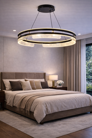 Lustra Led HubRom, NEPTUN Fume 5080-6126-82 80x80xHmax100 cm Lumina Calda,Rece,Neutra