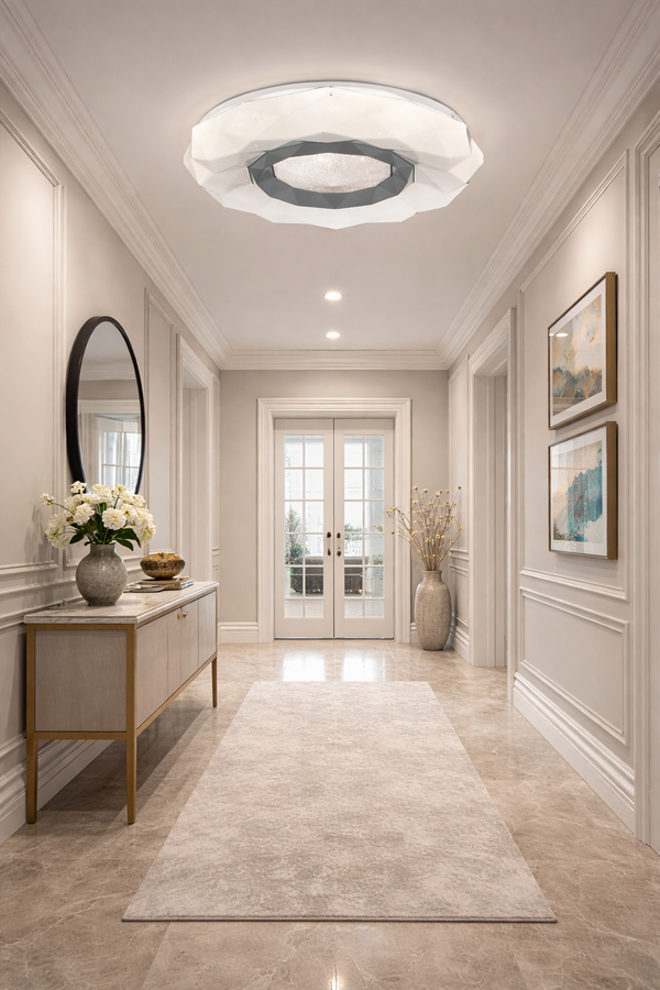 Plafonieara Led HubRom, PARIS 21041-40 40x40 cm 37 W Alb Lumina Calda,Rece,Neutra 0
