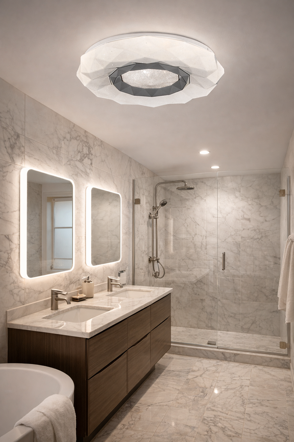 Plafonieara Led HubRom, PARIS 21041-40 40x40 cm 37 W Alb Lumina Calda,Rece,Neutra 0