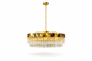 Lustra Led Cristal HubRom, DIANDRA 24029-50Y 50x90 cm 53 W Auriu