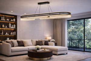 Lustra Led HubRom, NEPTUN Fume 5410-6126-82 100x35xHmax100 cm Lumina Calda,Rece,Neutra