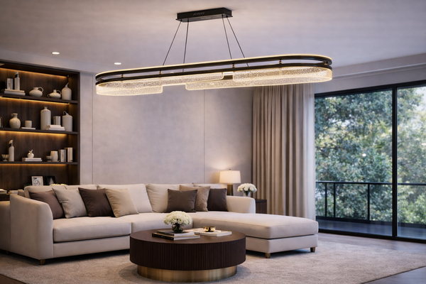 Lustra Led HubRom, NEPTUN Fume 5410-6126-82 100x35xHmax100 cm Lumina Calda,Rece,Neutra