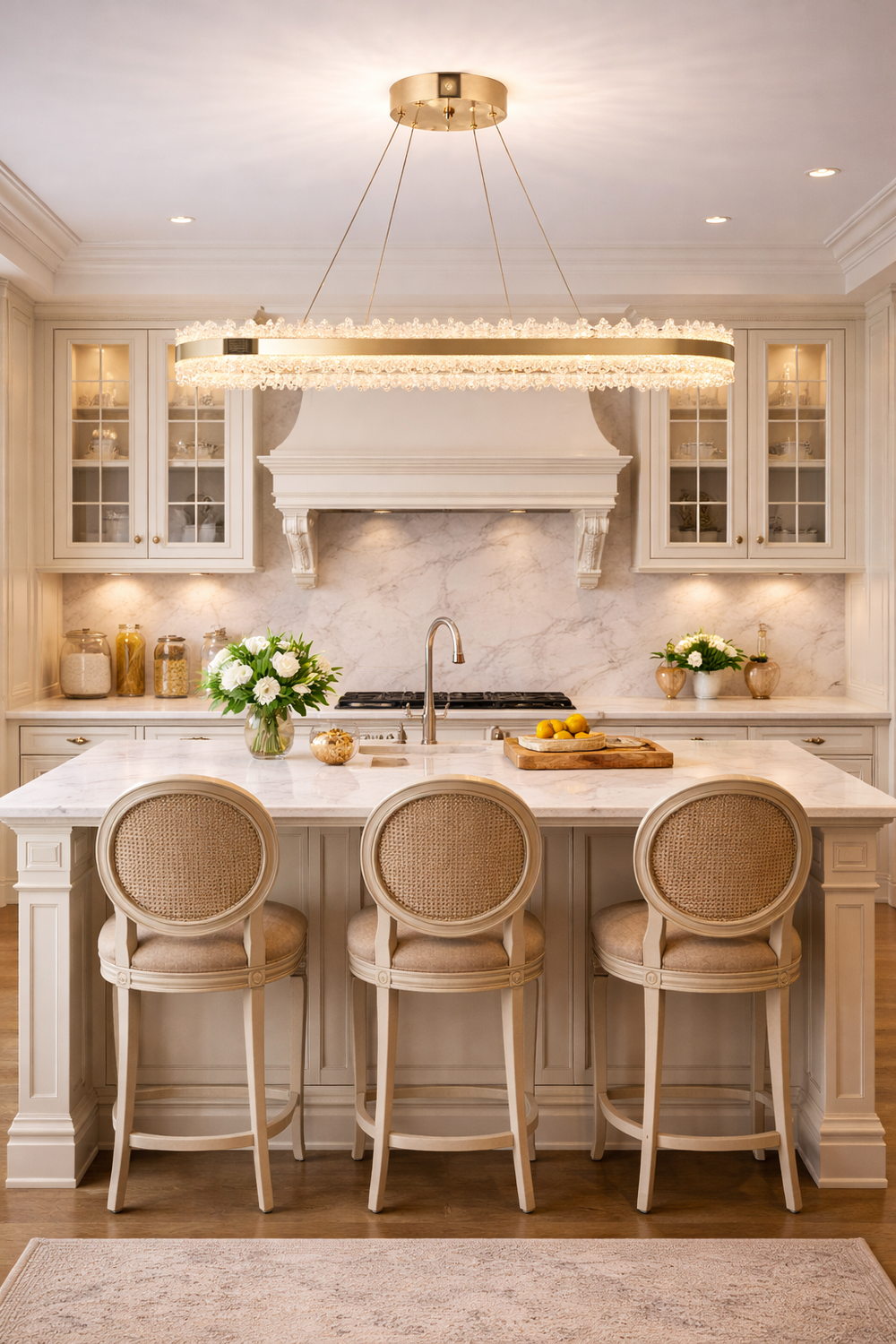 Lustra Led HubRom, ARES Auriu 5100-0384-54 100x35xHmax100 cm Lumina Calda,Rece,Neutra