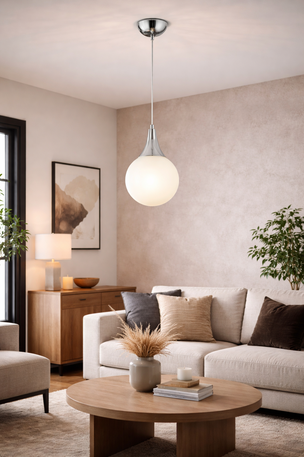 Lustra HubRom, DAMLA 3062-01-CH 15x70 cm 1xE27-60W Crom