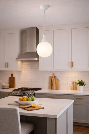 Lustra HubRom, DAMLA 3062-1750-1D-WH 15x70 cm 1xE27-60W Alb