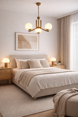 Lustra HubRom, MORGAN 3427-03-FR 60x75 cm 3xE27-60W Antiq-Maro