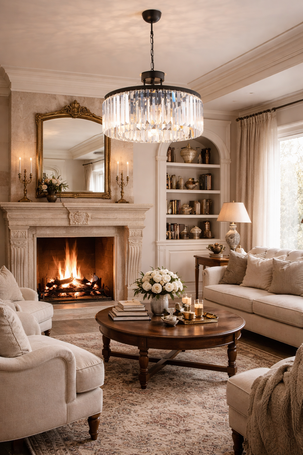 Lustra Cristal HubRom, KANVAS 3450-08-BL 45x70 cm 8xE14-40W Negru