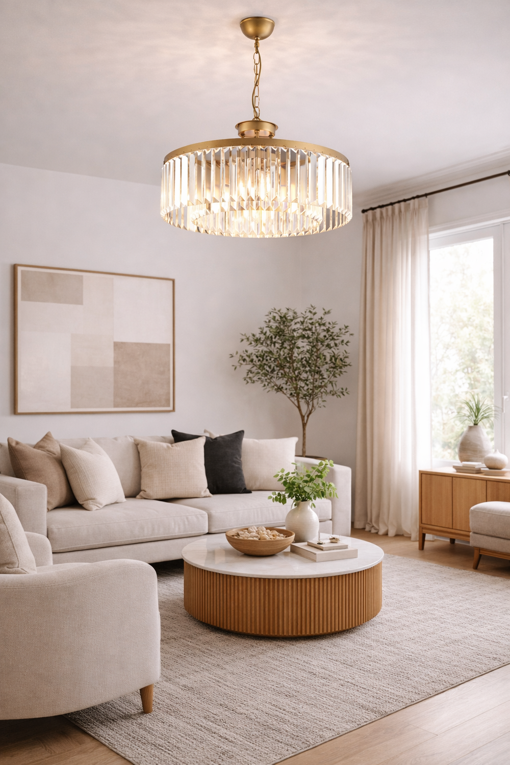 Lustra Cristal HubRom, KANVAS 3450-08-FR 45x70 / 8xE14-40W Antiq