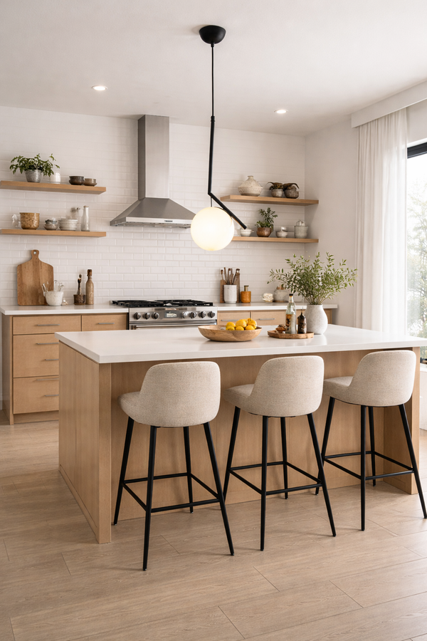 Lustra HubRom, SARA 3456-01-BL 21x80 cm 1xE27-60W Negru