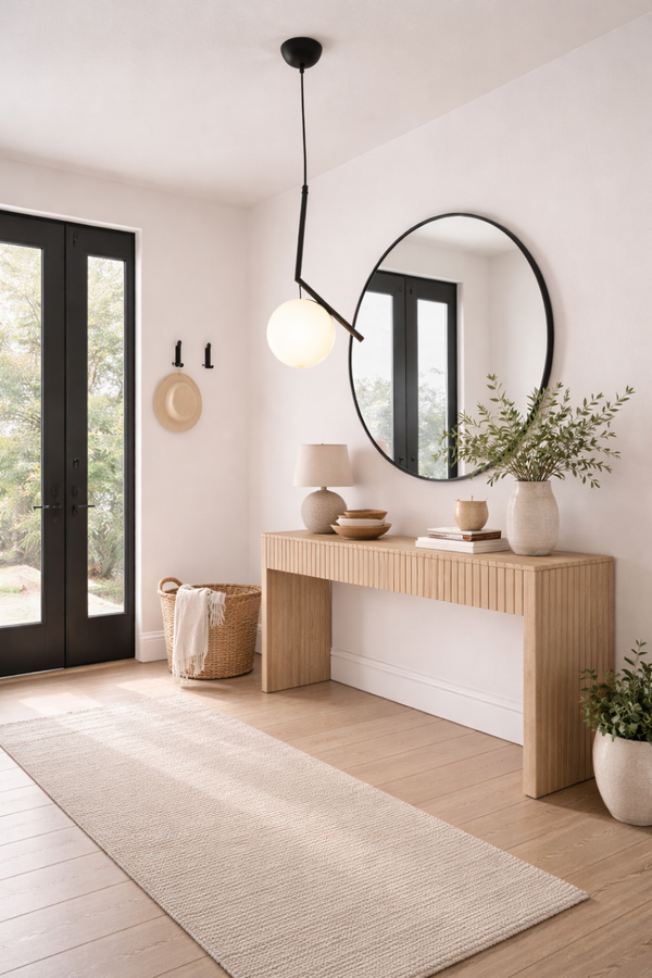 Lustra HubRom, SARA 3456-01-BL 21x80 cm 1xE27-60W Negru