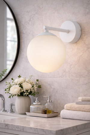 Aplica HubRom, ELVIN 3525-01-WH 15x17 cm 1xE27-60W Alb