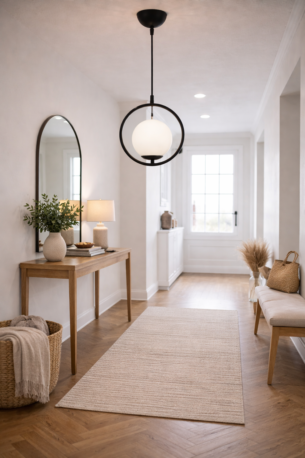 Lustra HubRom, LUIS 3538-01-BL 25x74 cm 1xE27-60W Negru