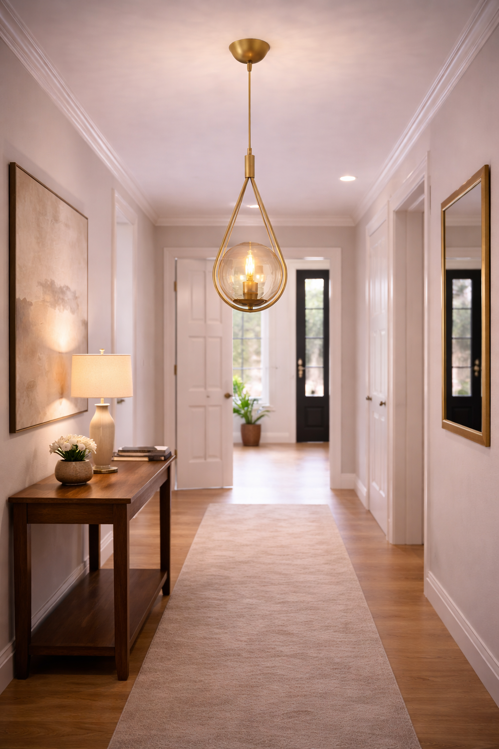 Lustra HubRom, MIRZA 3539-01-01-FR 20x100 cm 1xE27-60W Antiq