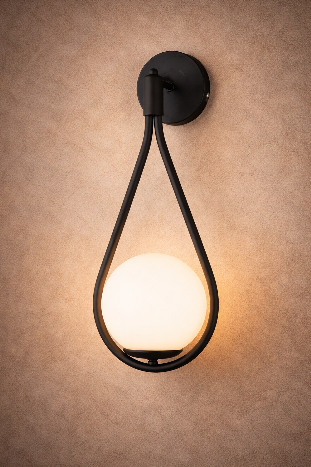 Aplica HubRom, MIRZA 3539-01W-BL 20x40 cm 1xE27-60W Negru