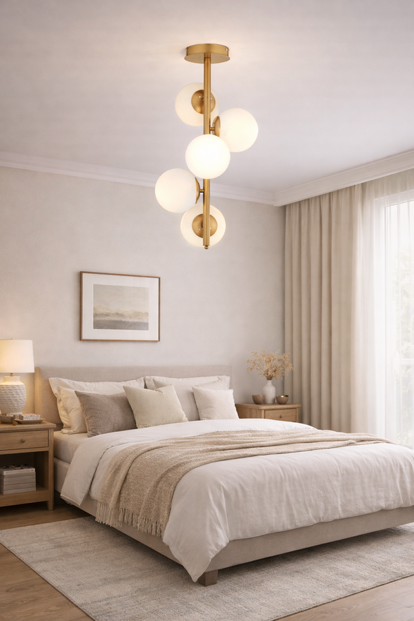 Lustra HubRom, UZEL 3588-05-FR 40x 70 cm 5xE27-60W Antiq