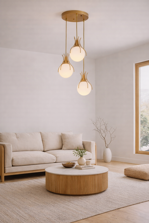 Lustra HubRom, TERRA 3759-03-FR 45x85 cm 3xE27-60W Antiq