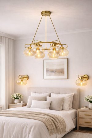 Lustra HubRom, LONDON 5006-1668-52 65x65xHmax120 cm 6xE27-60W Antiq