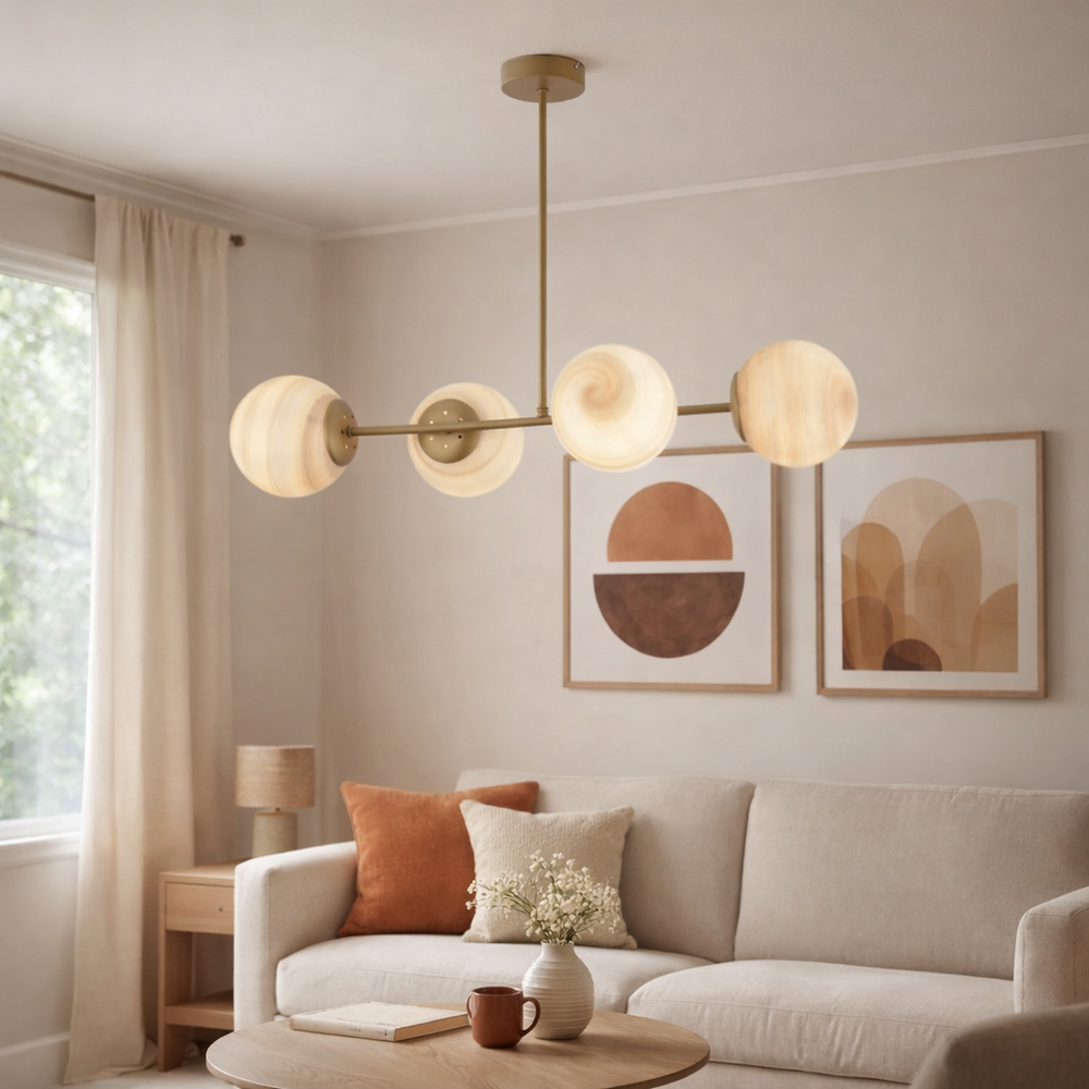 Lustra HubRom, ERDA 4111-04-FR 74x56 cm 4xE14-60W Antiq