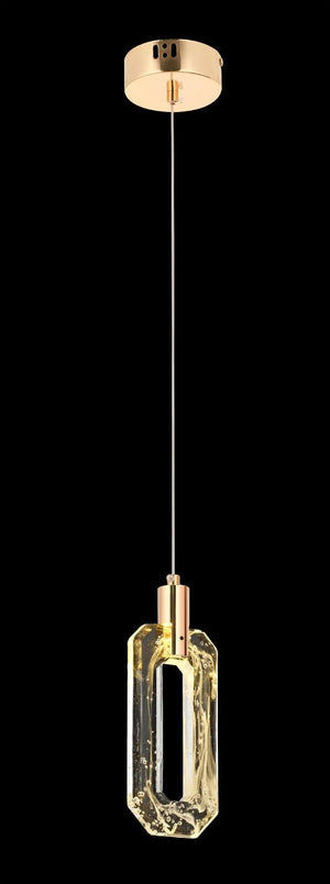 Lustra Led HubRom, BESTE Auriu 5001-2995-83 10x10xHmax100 cm Lumina Calda,Rece,Neutra