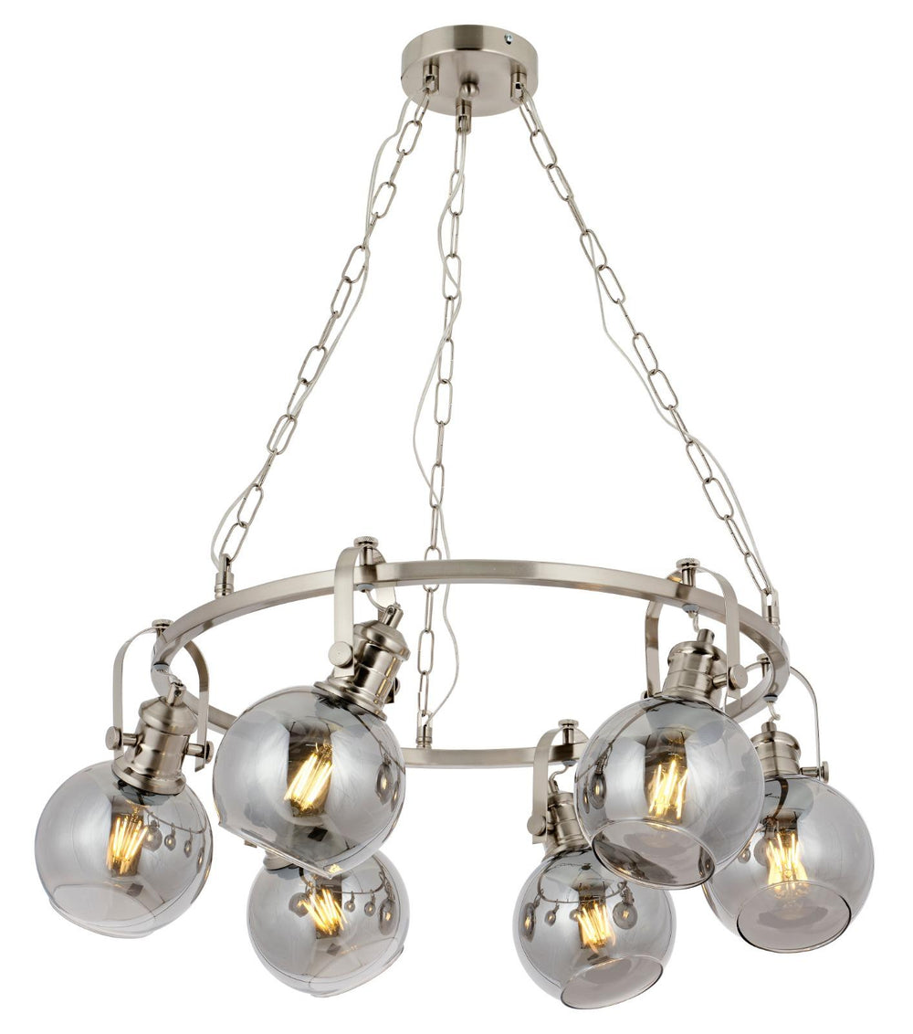 Lustra HubRom, PANGALTI 5006-1123-52 65x65xHmax80 cm 3xE27-60W Crom Satinat