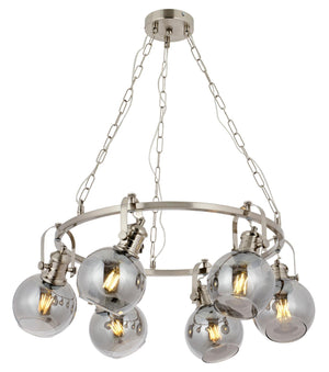 Lustra HubRom, PANGALTI 5006-1123-52 65x65xHmax80 cm 3xE27-60W Crom Satinat