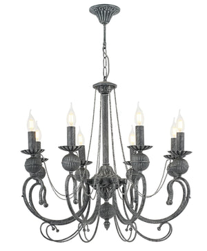 Lustra HubRom, KASGAR 5008-2024-96 80x80xHmax100 cm 8xE14-40W Antracit