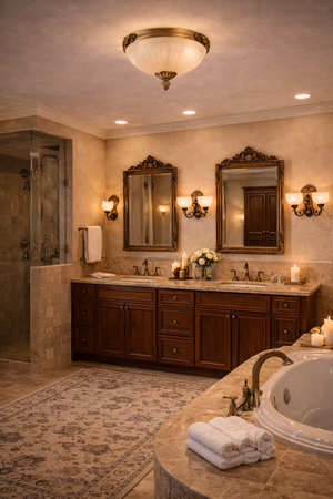 Plafoniera HubRom, MASS 5030-3071-52 30x30xHmax15 cm, 3xE14-40W 30 CM AR Antiq