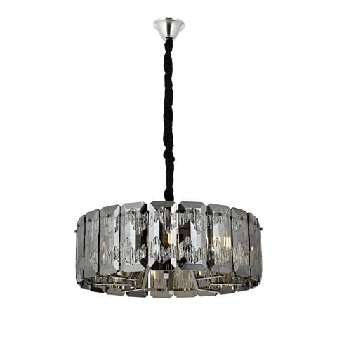 Lustra Cristal HubRom, PERA 5060-1667-51 60x60xHmax90 cm 8xE14-40W Crom