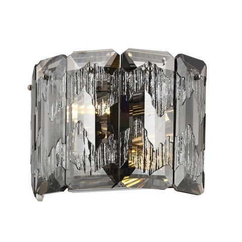 Aplica Cristal HubRom, PERA 5102-1667-51 28x20xHmax17 cm 2xE14-40W Crom