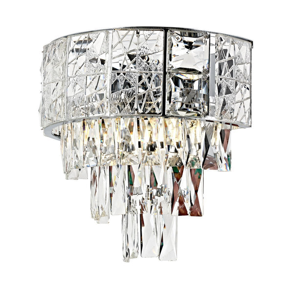 Lustra Cristal HubRom, BILGE 5102-1803-51 25x30xHmax17 cm 2xE14-40W Crom