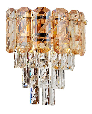 Aplica Cristal HubRom, HAZAR 5102-6209-54 25x30xHmax17 cm 2xE14-40W Auriu