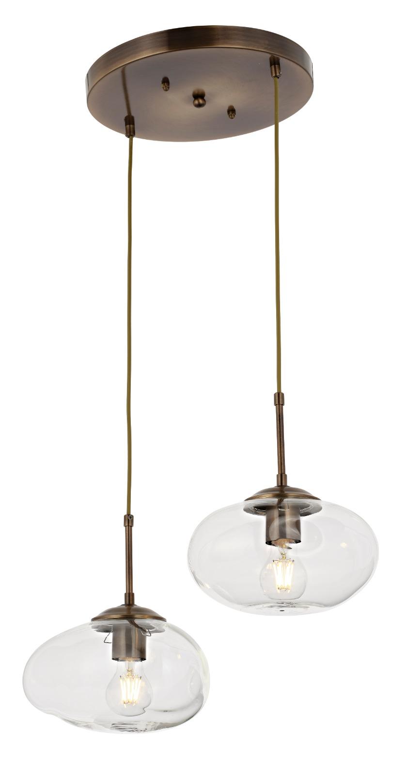 Lustra HubRom, BULUT 5202-1803-52 40x40xHmax80 cm 2xE27-60W Antiq