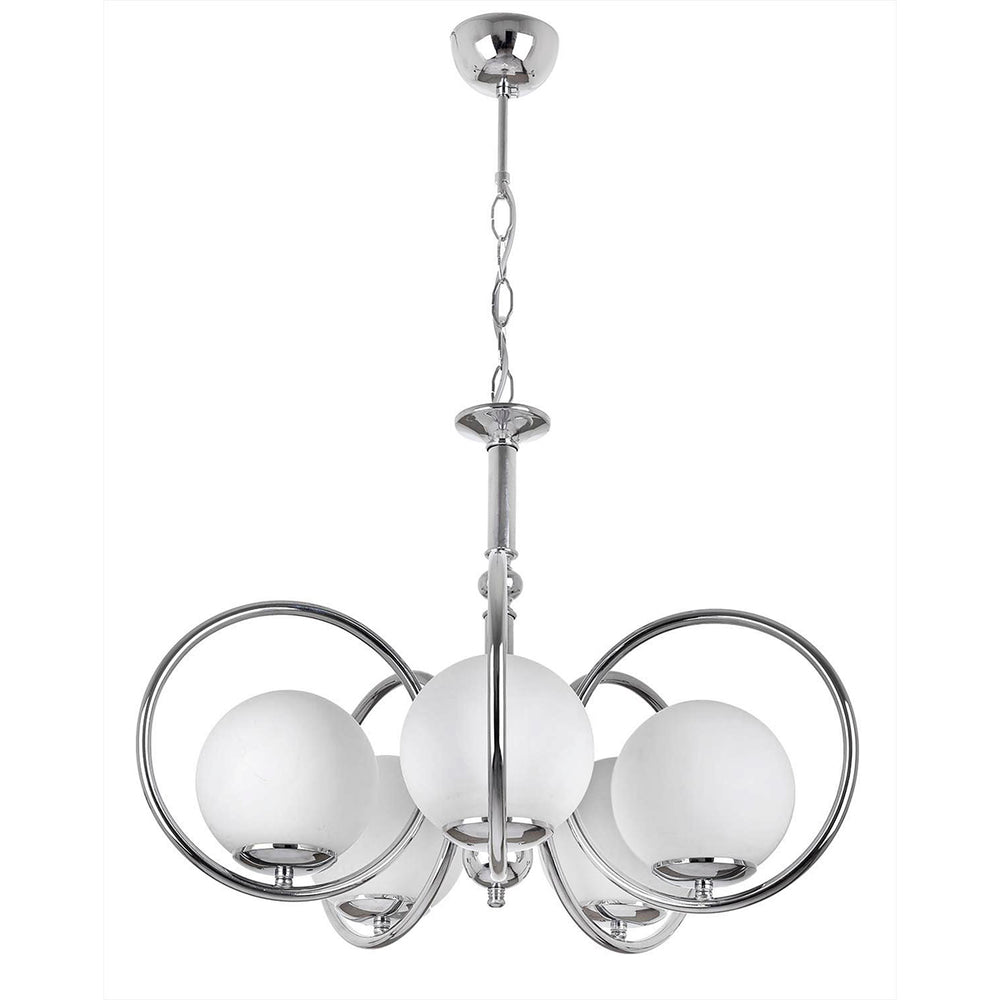 Lustra HubRom, OLIMPIYAT 4010-51-05 57x57xHmax80 cm 5xE27-60W Crom