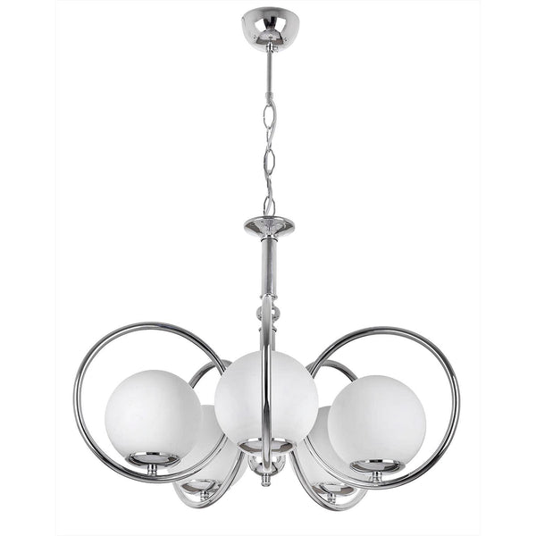 Lustra HubRom, OLIMPIYAT 4010-51-05 57x57xHmax80 cm 5xE27-60W Crom