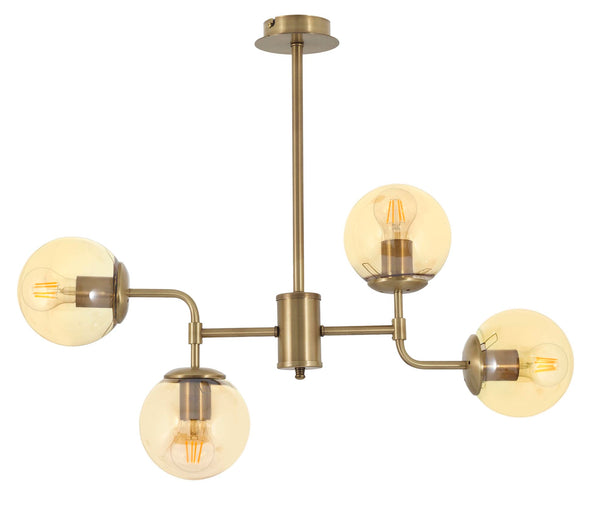 Lustra HubRom, KARTOPU 4020-52-04 55x74x44xHmax55 cm 4xE27-60W Antiq