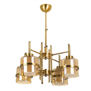 Lustra HubRom, ELENOR 4030-52-04 55x55xHmax70 cm 4xE27-60W Antiq