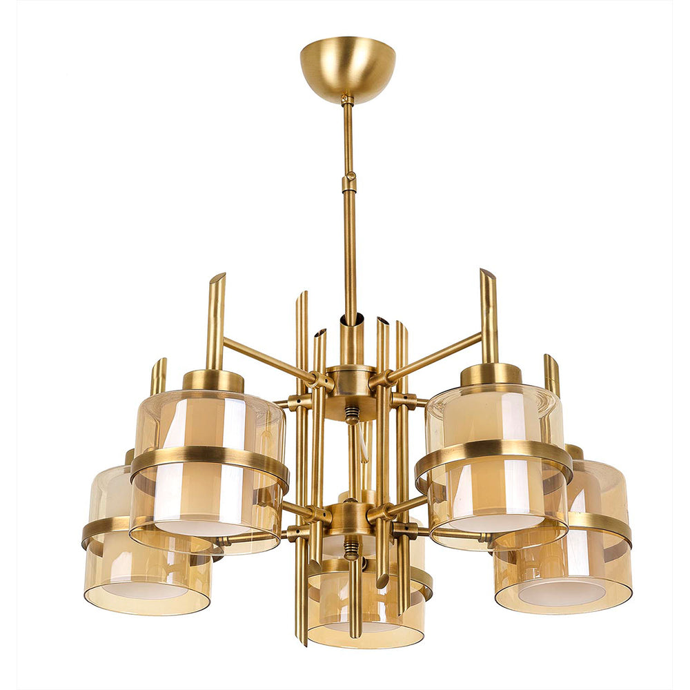 Lustra HubRom, ELENOR 4030-52-05 55x55xHmax70 cm 5xE27-60W Antiq