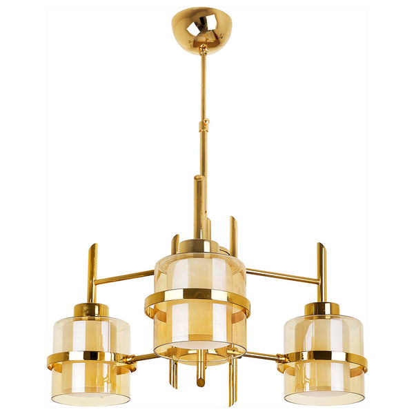 Lustra HubRom, ELENOR 4030-53-03 55x55xHmax70 cm 3xE27-60W Auriu