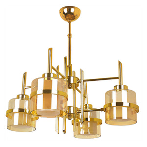 Lustra HubRom, ELENOR 4030-53-04 55x55xHmax70 cm 4xE27-60W Auriu