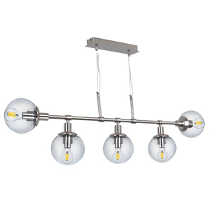 Lustra HubRom, KARTOPU Y.M. 4020-51-05 90x120x15xHmax90 cm 5xE27-60W Crom